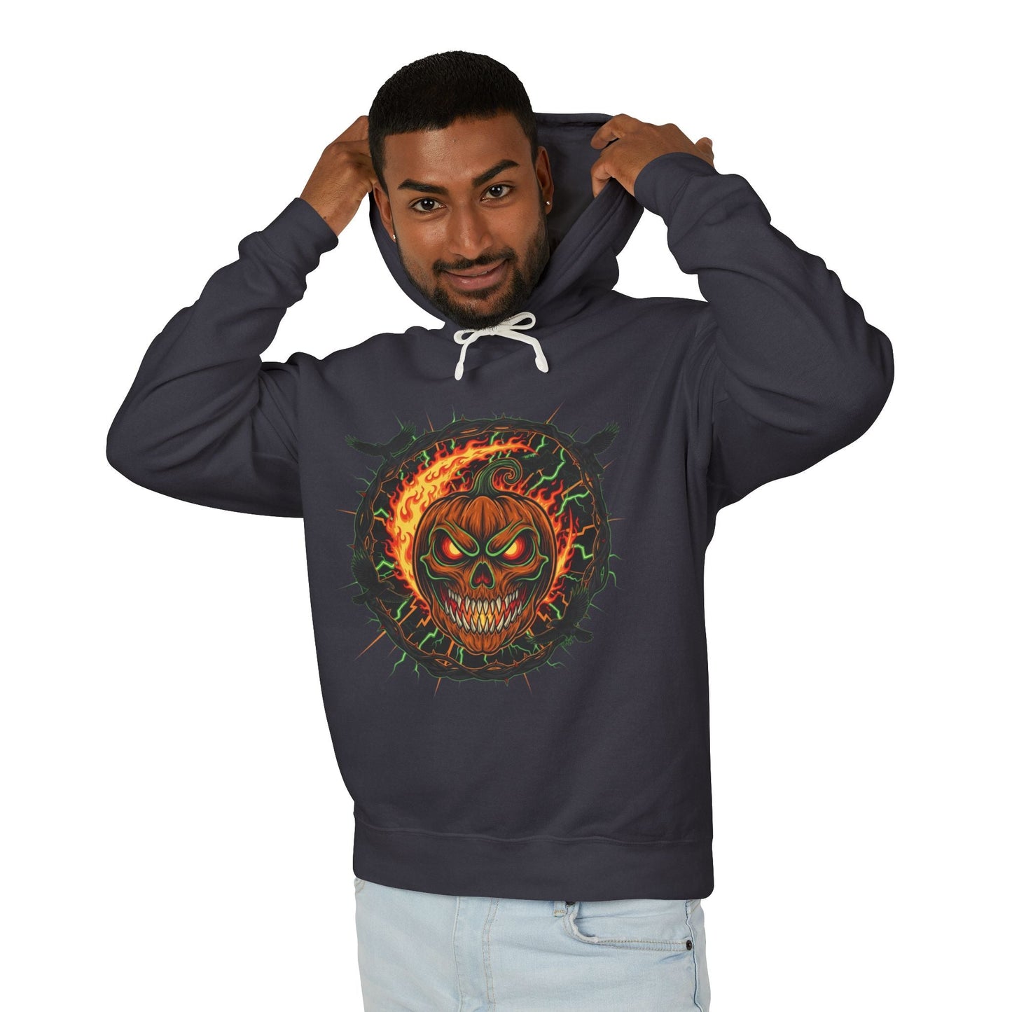 Skull Flame Hoodie - EchoFeel