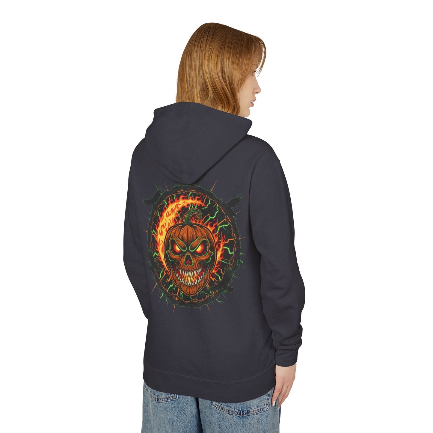 Skull Flame Hoodie - EchoFeel