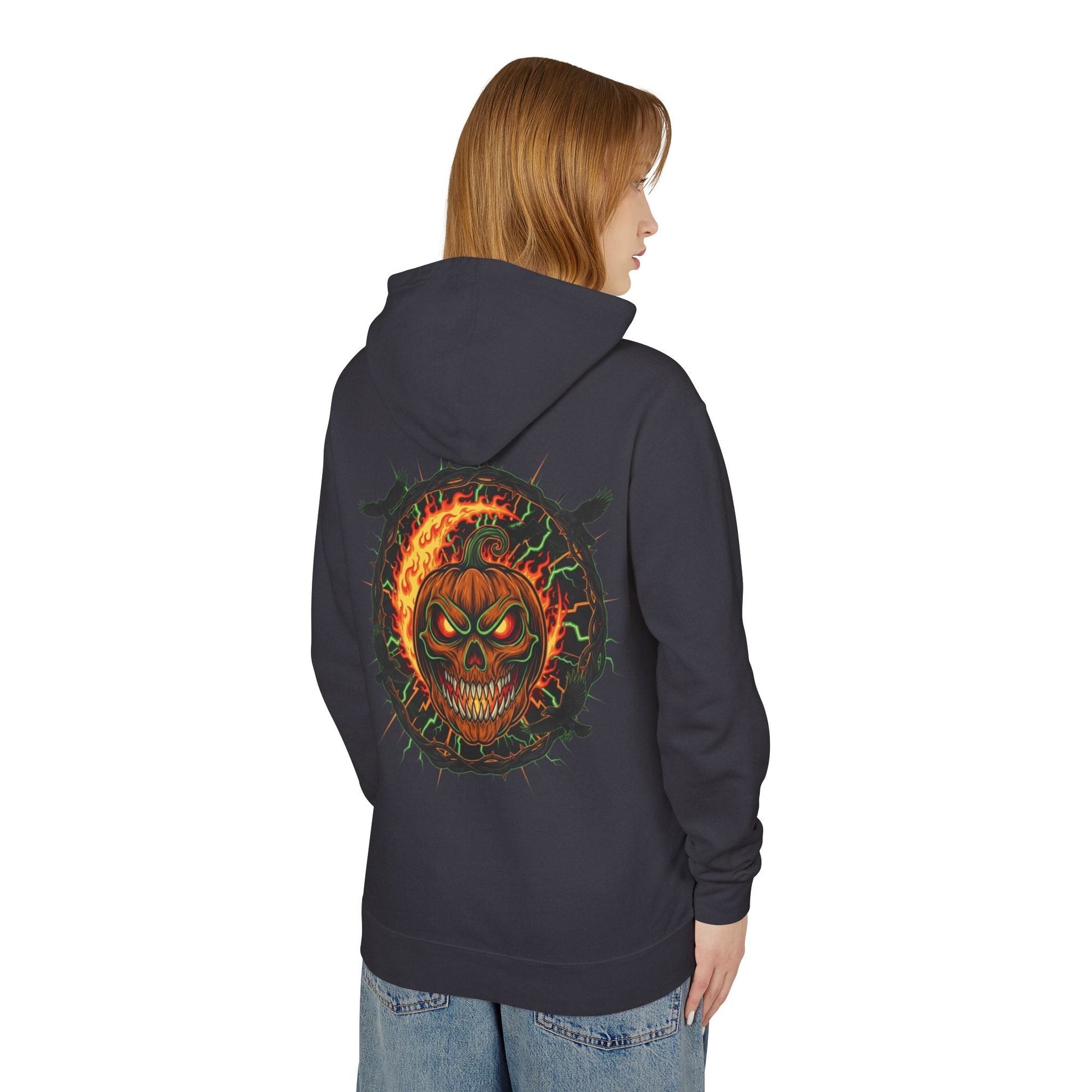 Skull Flame Hoodie - EchoFeel