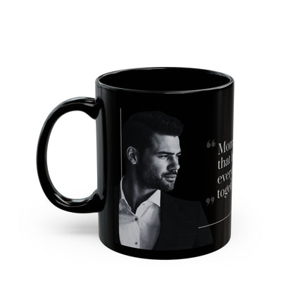 Mom Quote Black Mug