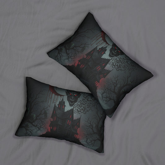 Haunted House Lumbar Pillow