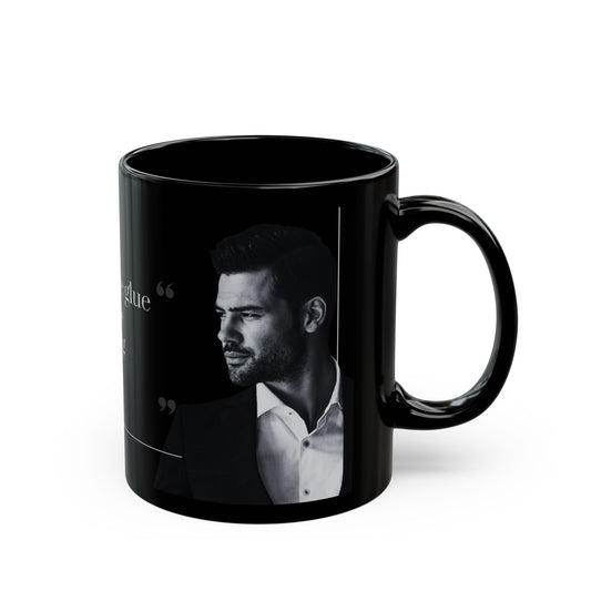 Mom Quote Black Mug
