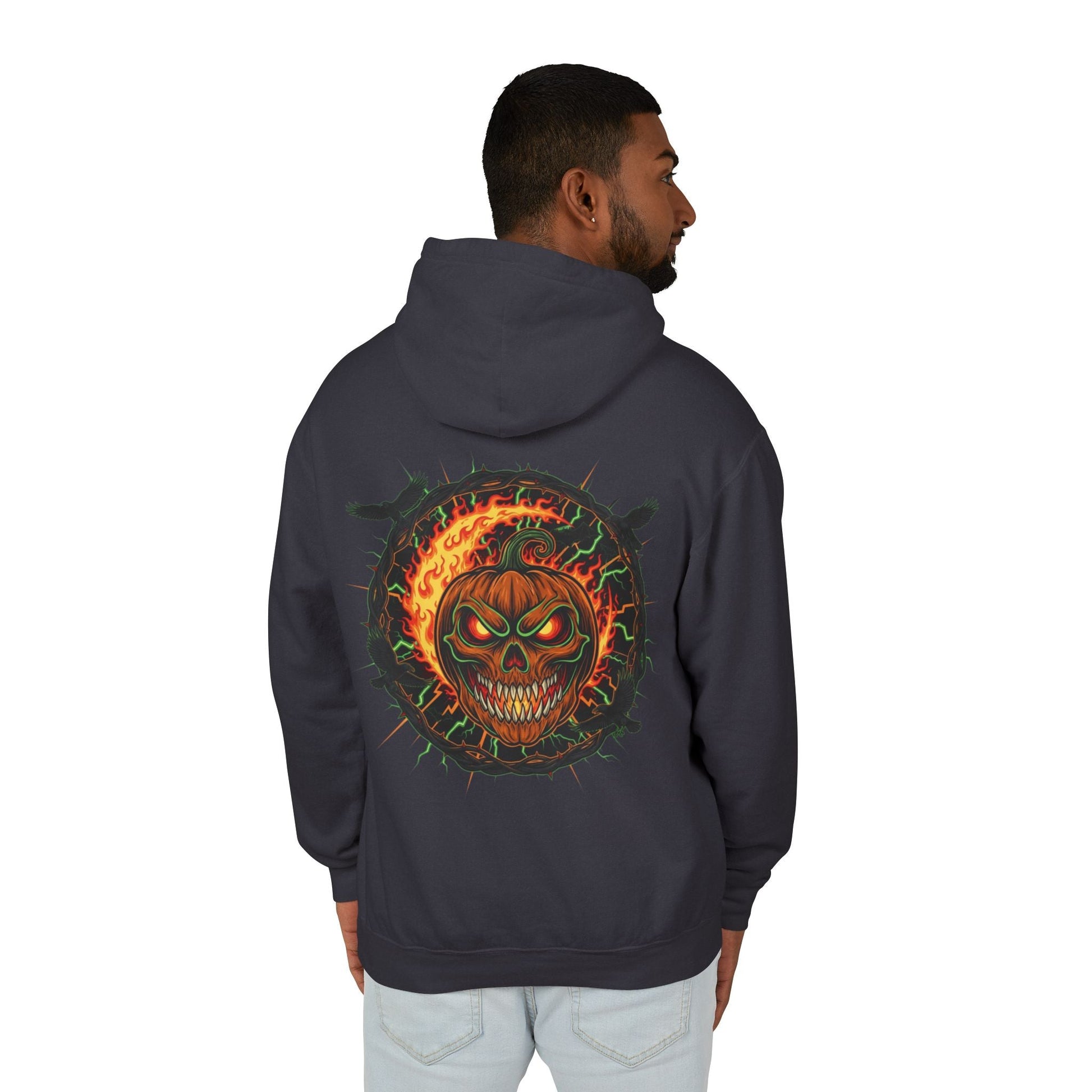 Skull Flame Hoodie - EchoFeel