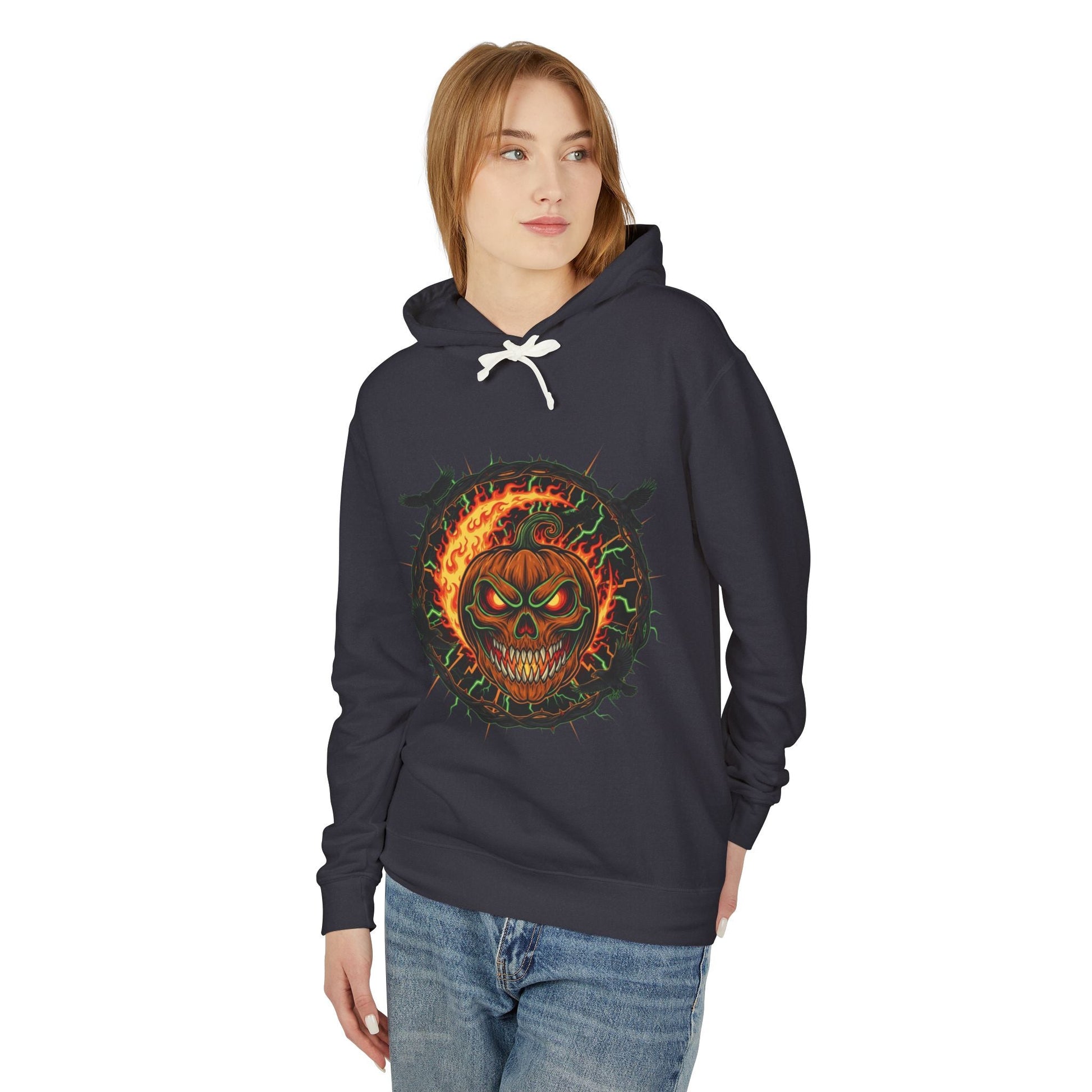 Skull Flame Hoodie - EchoFeel
